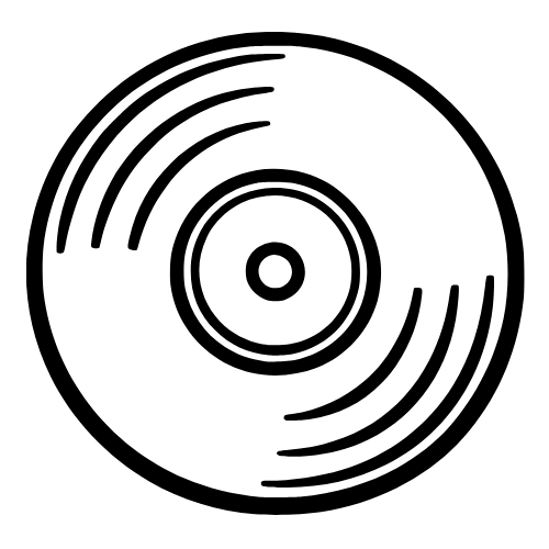 Vinyl Record Sketch - Vector Graphics - Digital File Digital My Custom Designs PDF