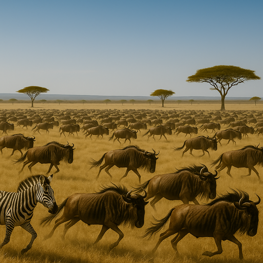 Great Migration - Serengeti National Park Tanzania - Africa - Rendered - Digital File Digital My Custom Designs PDF
