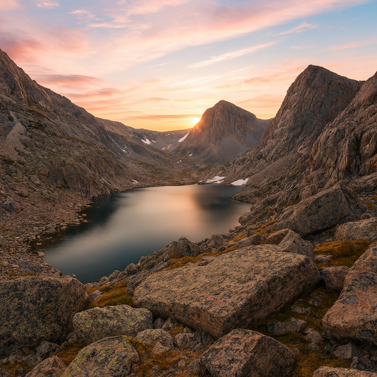 Lonesome Lake - Wind River Range - Wyoming United States - Rendered - Digital File Digital My Custom Designs PDF