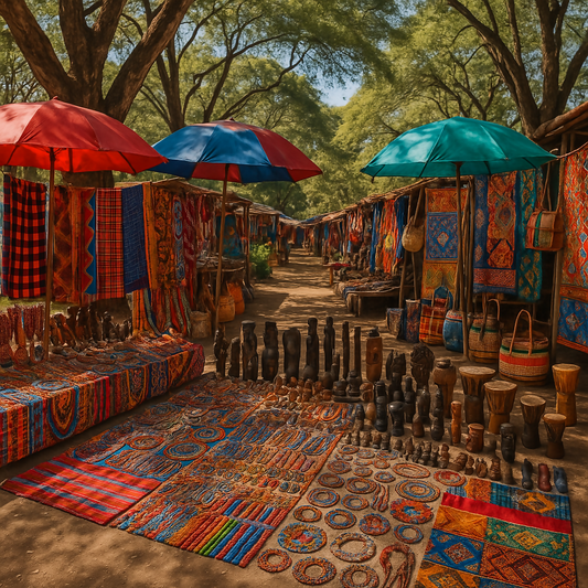 Maasai Market - Nairobi Kenya - Africa - Rendered - Digital File Digital My Custom Designs PDF