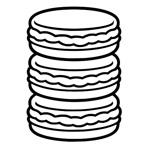 Macaron Stack - Digital File - XCS Friendly Digital My Custom Designs PDF