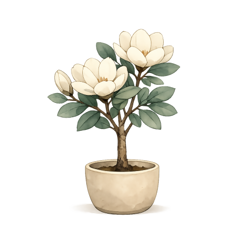 Magnolia Bloom - Art & Aesthetics - T Shirt Designs - Digital File Digital My Custom Designs 300 DPI PNG