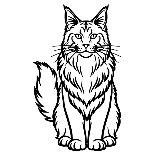 Maine Coon Design - Digital File - XCS Friendly Digital My Custom Designs PDF