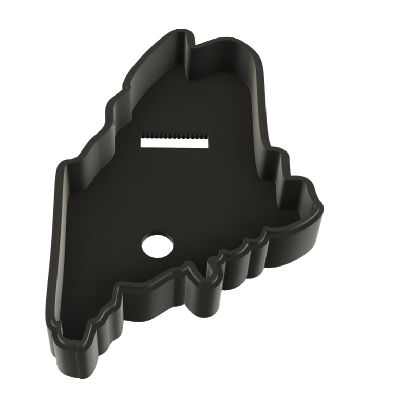 Maine Wall Lightbox - United States - 3D Print Product My Custom Designs