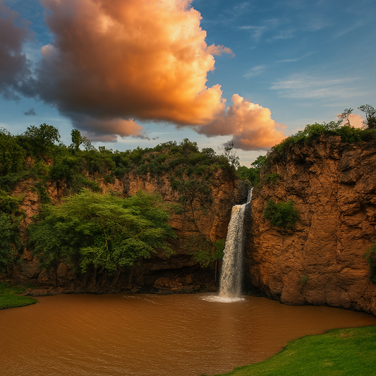 Makalia Waterfalls - Lake Nakuru Kenya - Africa - Rendered - Digital File Digital My Custom Designs PDF