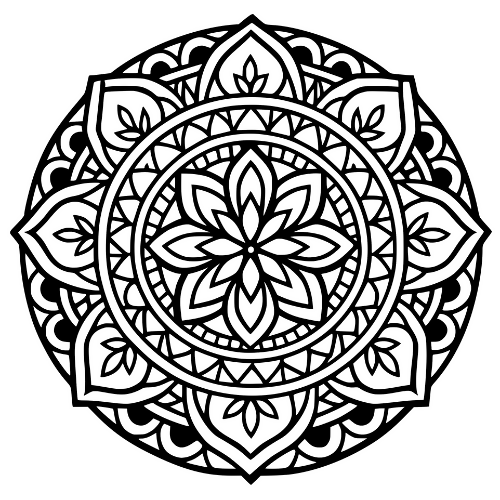 Mandala Circle Sketch - Digital File - XCS Friendly Digital My Custom Designs PDF