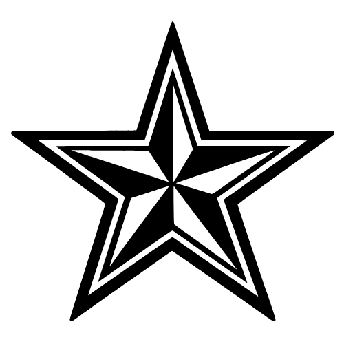 Marine Star Outline - Digital File - XCS Friendly Digital My Custom Designs PDF