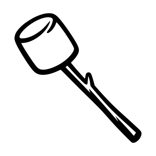 Marshmallow on Stick - Digital File - XCS Friendly Digital My Custom Designs PDF