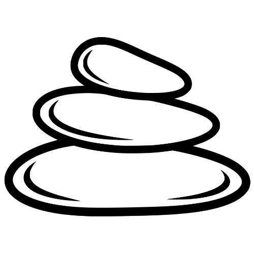 Meditation Rocks Sketch - Digital File - XCS Friendly Digital My Custom Designs PDF