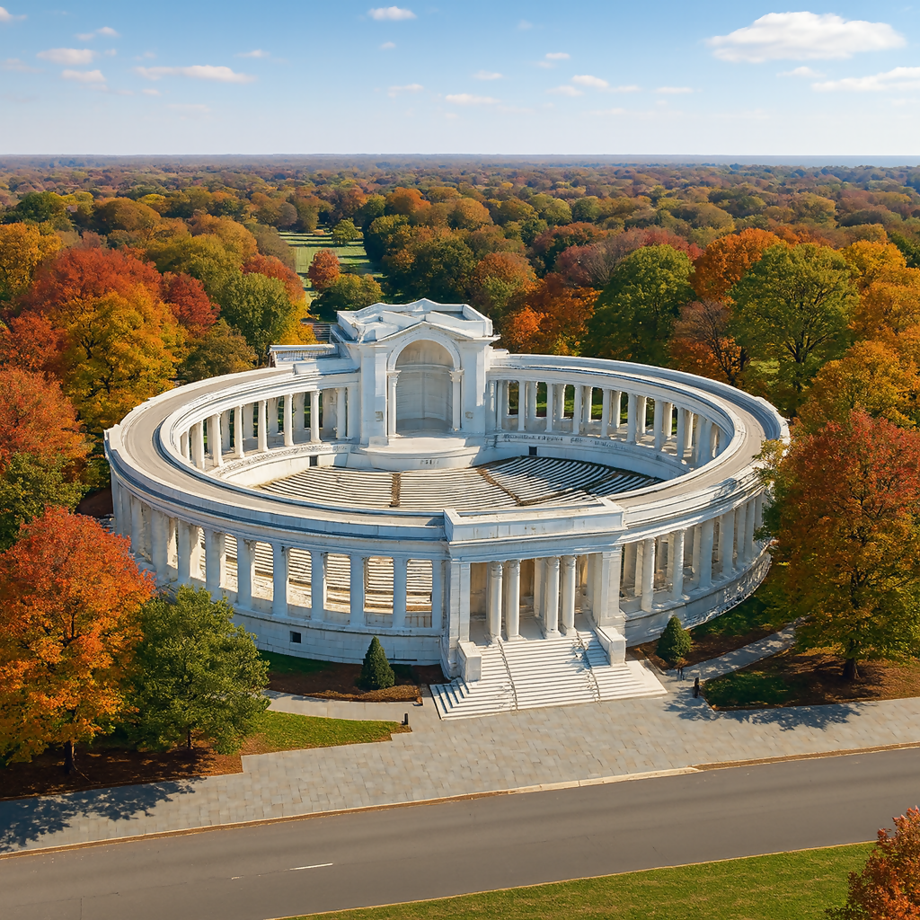 Memorial Amphitheater - Arlington National Cemetery - Virginia United States - Rendered - Digital File Digital My Custom Designs PDF