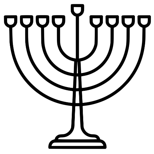 Menorah Sketch - Digital File - XCS Friendly Digital My Custom Designs PDF