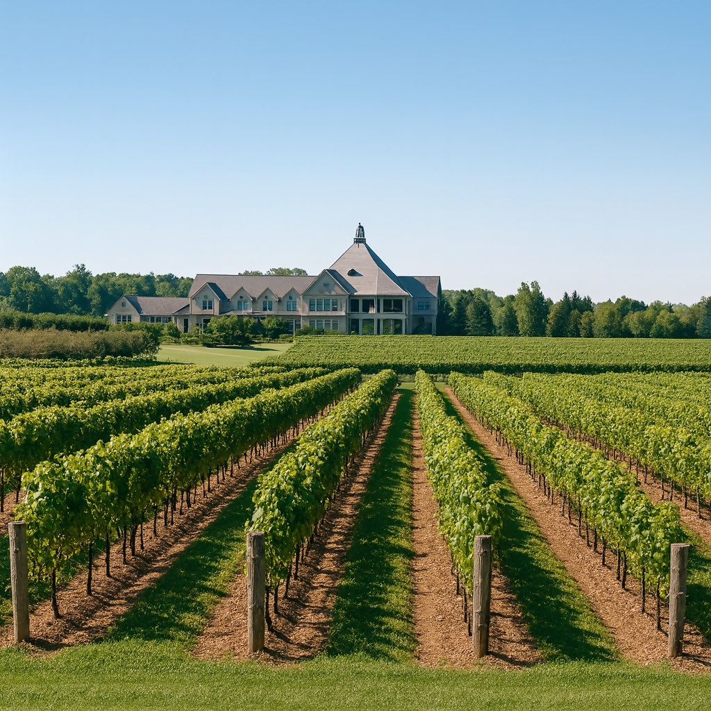 Vineyard in Niagara-on-the-Lake - Ontario Canada - Rendered - Digital File Digital My Custom Designs PDF