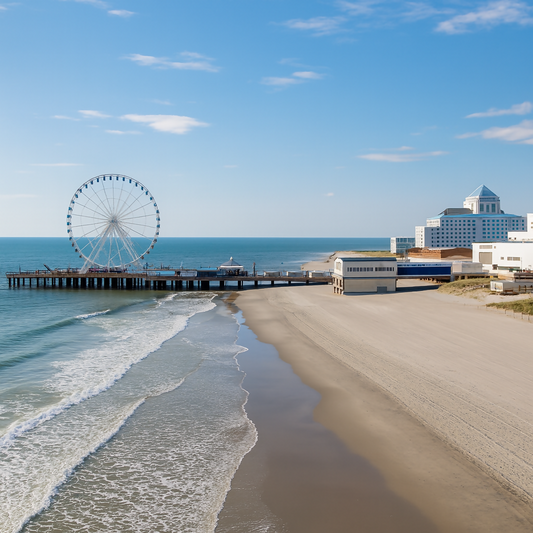 Atlantic City Beach - New Jersey United States - Rendered - Digital File Digital My Custom Designs PDF