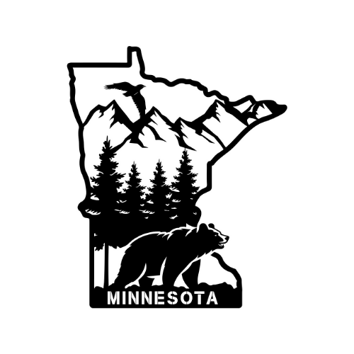 Minnesota - Wall / Home Decor - State Outline - United States - Digital File Digital My Custom Designs ZIP File