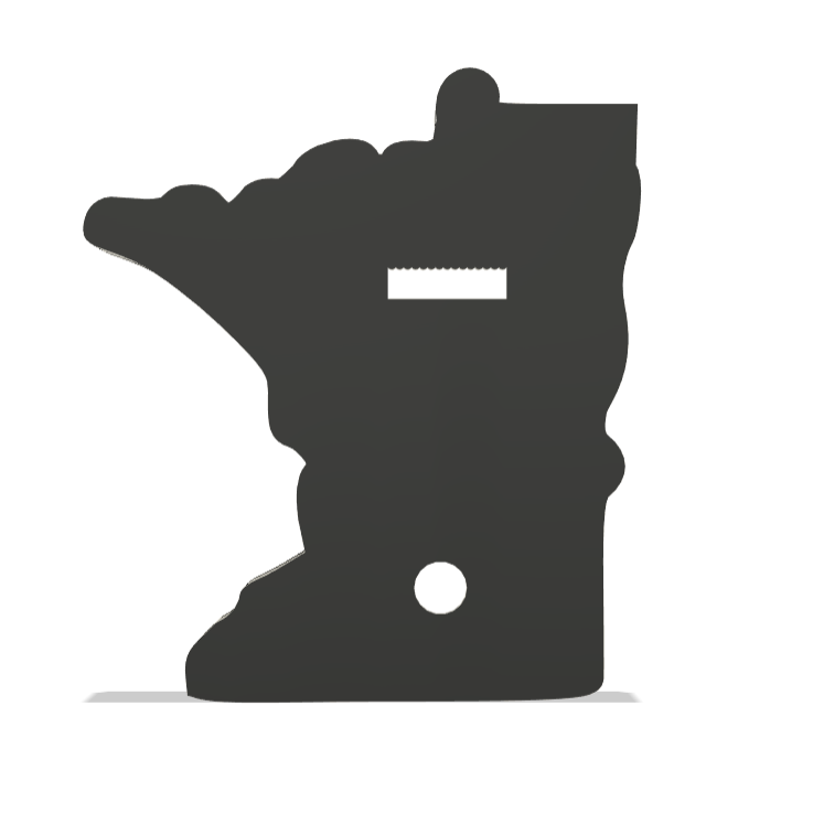 Minnesota Wall Lightbox - United States - 3D Print Product My Custom Designs