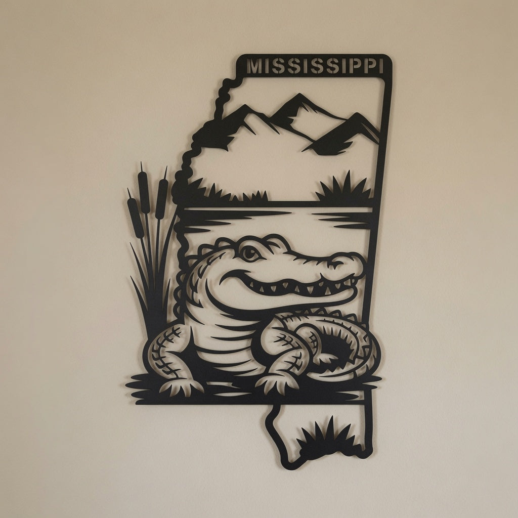 Mississippi - Wall / Home Decor - State Outline - United States - Digital File - ZIP File - Digital