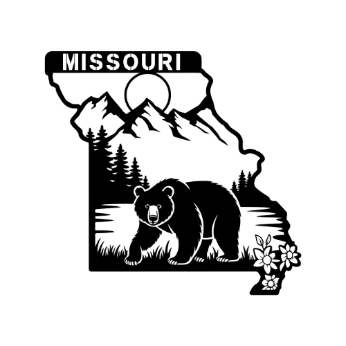 Missouri - Wall / Home Decor - State Outline - United States - Digital File Digital My Custom Designs ZIP File