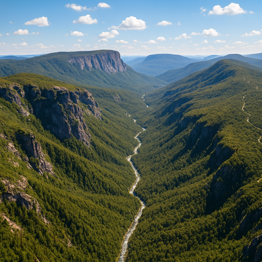 Linville River - Linville Gorge Wilderness Area - North Carolina United States - Rendered - Digital File