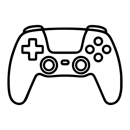 Modern Game Controller Outline - Digital File - XCS Friendly Digital My Custom Designs PDF