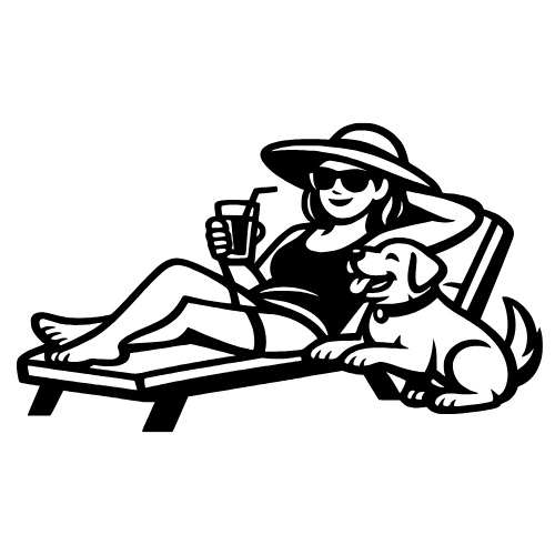 Mom Chilling with Dog - Digital File - XCS Friendly Digital My Custom Designs PDF