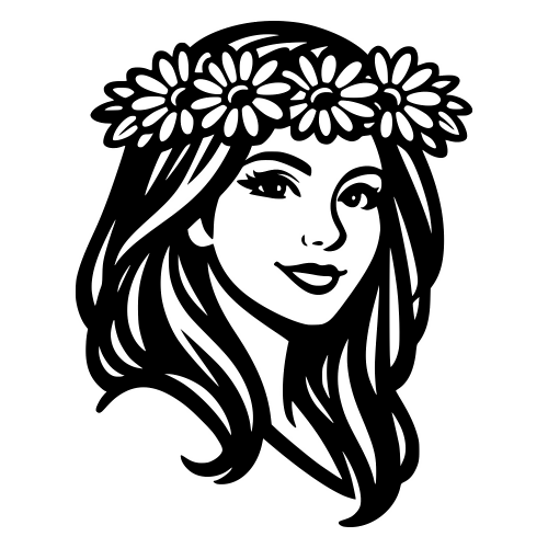 Mom with Daisy Crown - Digital File - XCS Friendly Digital My Custom Designs PDF