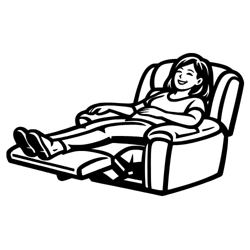Mom with Recliner Sketch - Digital File - XCS Friendly Digital My Custom Designs PDF