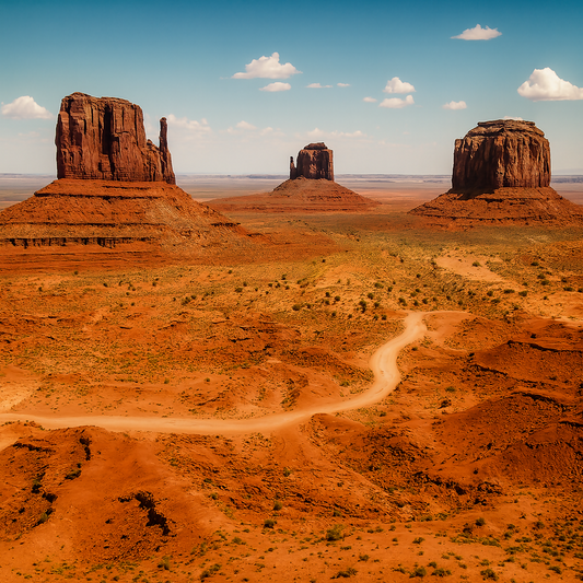 Monument Valley Navajo Tribal Park - Utah United States - Rendered - Digital File Digital My Custom Designs PDF