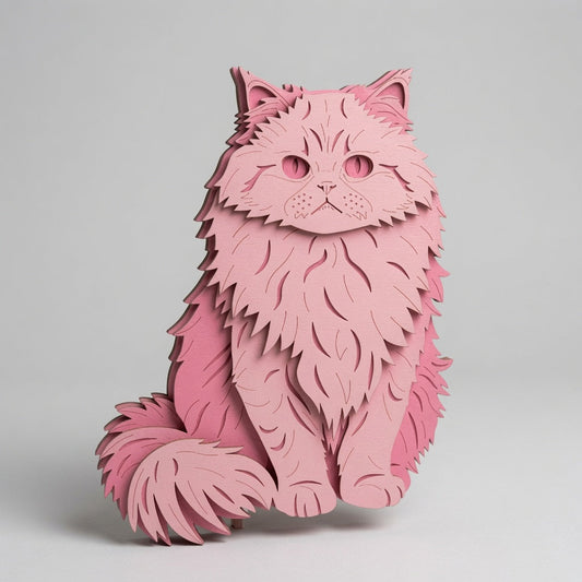 Moody Cat - Layered Animal Design - Digital File - SVG - Digital
