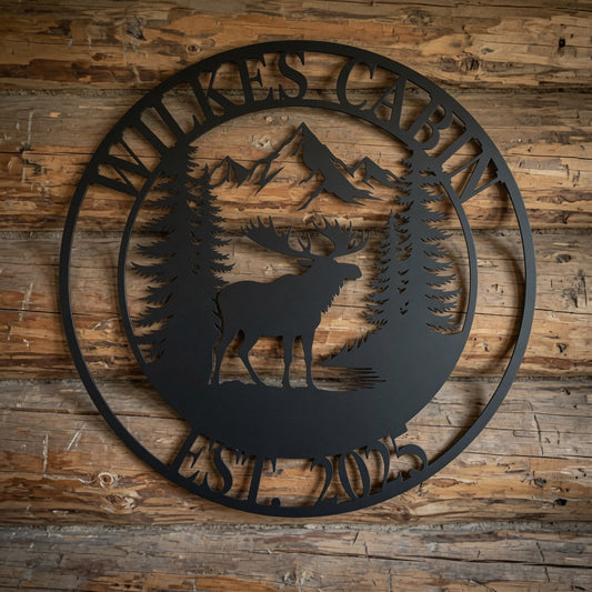 Moose Mountains - Metal Sign / Home Decor - Digital File - ZIP File - Digital