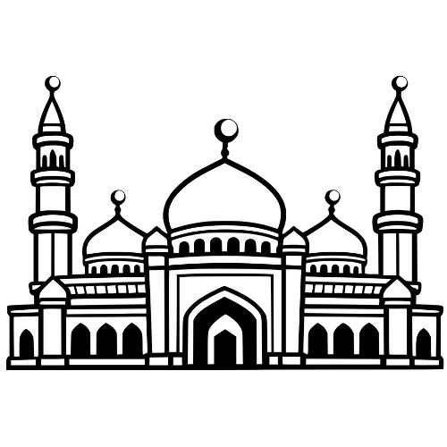 Mosque Sketch - Digital File - XCS Friendly Digital My Custom Designs PDF