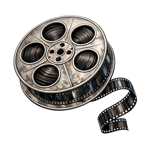Motivation & Lifestyle - Vintage Film Reel - T Shirt Design - Digital File Digital My Custom Designs 300 DPI PNG