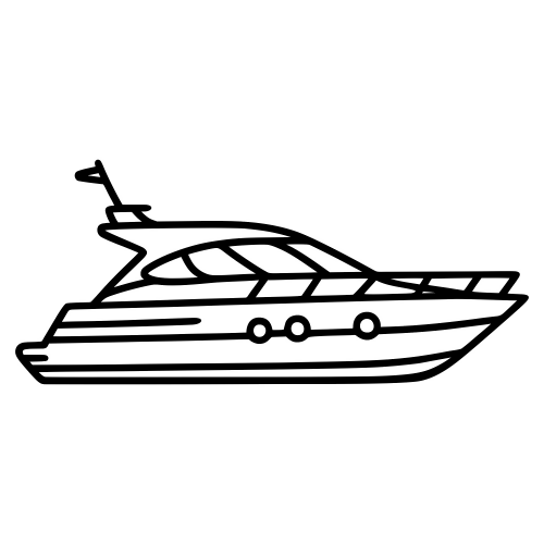 Motor Yacht Outline - Digital File - XCS Friendly Digital My Custom Designs PDF