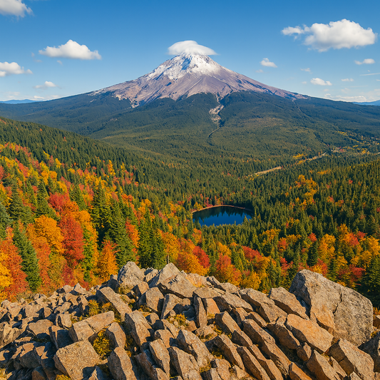 Mount Hood - Mount Hood National Forest - Oregon United States - Rendered - Digital File Digital My Custom Designs PDF