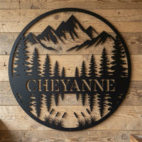 Mountain Scene - Metal Signs/Home Decor - Digital File - ZIP File - Digital