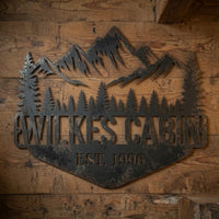 Mountain Scene - Metal Signs/ Home Decor - Digital File - ZIP File - Digital