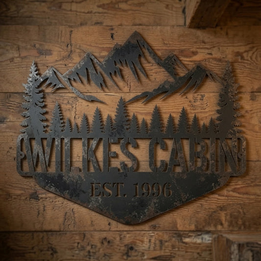 Mountain Scene - Metal Signs/ Home Decor - Digital File - ZIP File - Digital