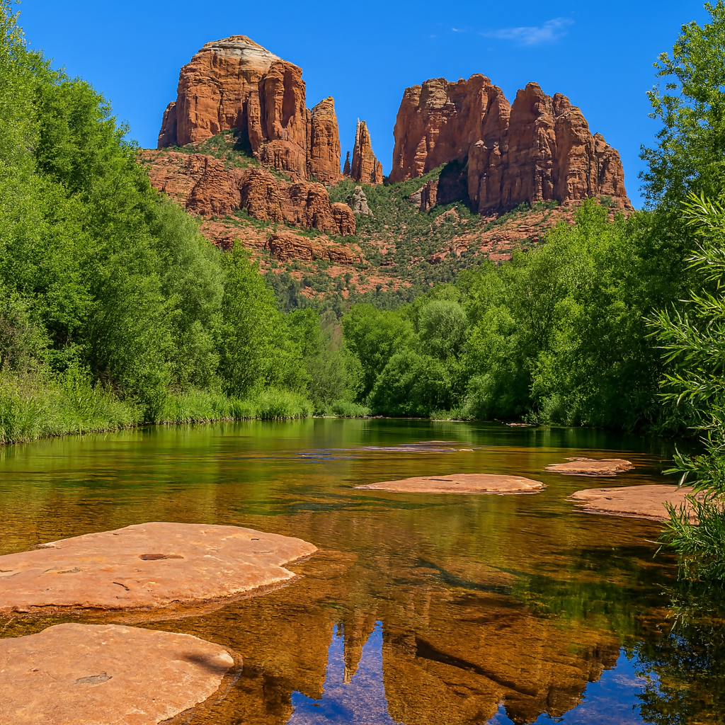 Cathedral Rock - Sedona Red Rocks - Arizona United States - Rendered - Digital File Digital My Custom Designs PDF