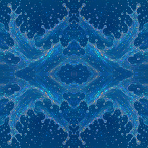 Water and Ocean - Ocean Spray Splashes With Holographic Shimmer - Pattern - Digital File
