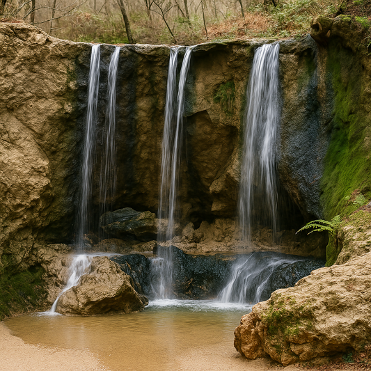 Tunica Falls - Clark Creek Natural Area - Mississippi United States - Rendered - Digital File Digital My Custom Designs PDF
