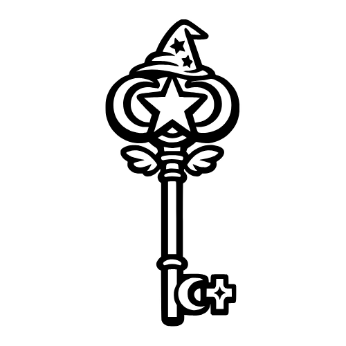 Magic Key Sketch - Vector Graphics - Digital File Digital My Custom Designs PDF