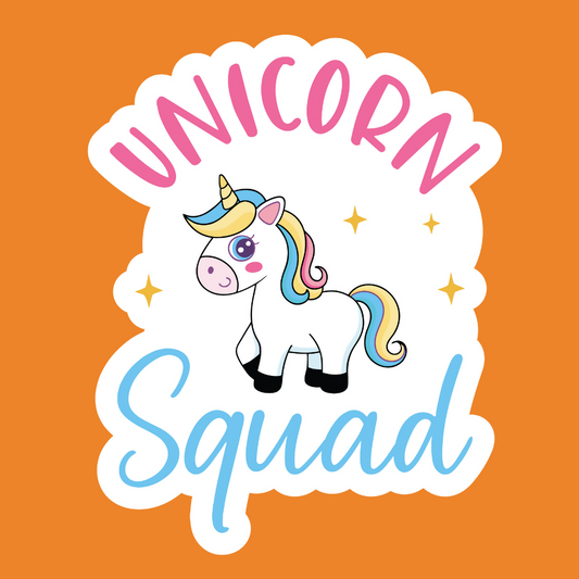 Unicorn Squad - Unicorn Stickers - Digital File Digital My Custom Designs ZIP File