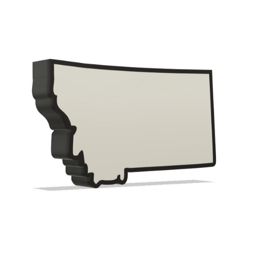 Montana Wall Lightbox - United States - 3D Print File - Digital File Digital My Custom Designs ZIP File