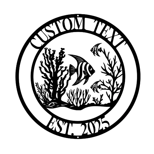 Angelfish - Custom Wall / Home Decor - Digital File Digital My Custom Designs ZIP File