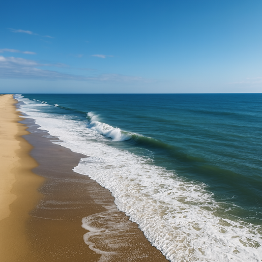 Bethany Beach Coastline - Delaware United States -Rendered - Digital File Digital My Custom Designs PDF