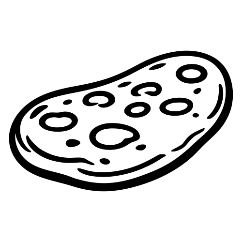 Naan Bread Outline - Digital File - XCS Friendly Digital My Custom Designs PDF