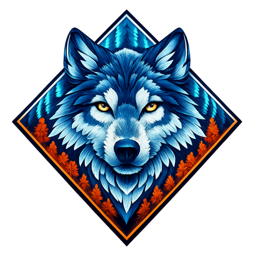 Nature & Outdoors - Geometric Wolf - T Shirt Design - Digital File Digital My Custom Designs 300 DPI PNG