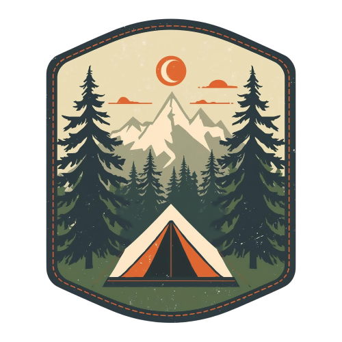 Nature & Outdoors - Vintage Portrait Camp - T Shirt Design - Digital File Digital My Custom Designs 300 DPI PNG