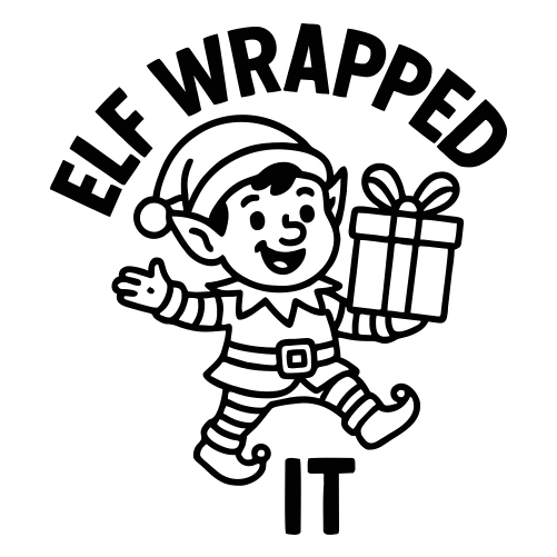 Elf Wrapped It - Digital File - XCS Friendly Digital My Custom Designs PDF