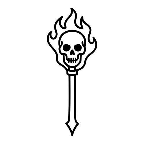 Necromancer Skull Staff - Digital File - XCS Friendly Digital My Custom Designs PDF