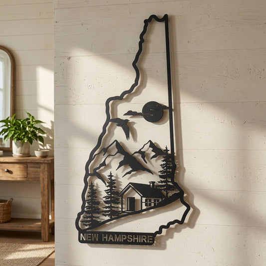 New Hampshire - Wall / Home Decor - State Outline - United States - Digital File - ZIP File - Digital